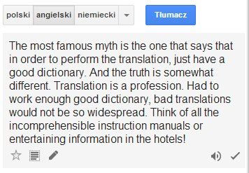 Tłumacz google jest pomocny dla wszystkich