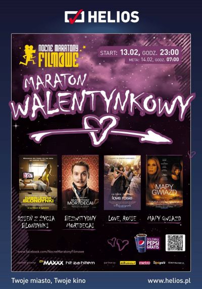 Maraton Walentynkowy w kinach Helios