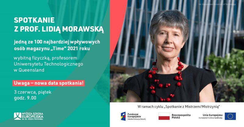 Spotkanie z Mistrzynią – prof. Lidią Morawską w WSE w Krakowie