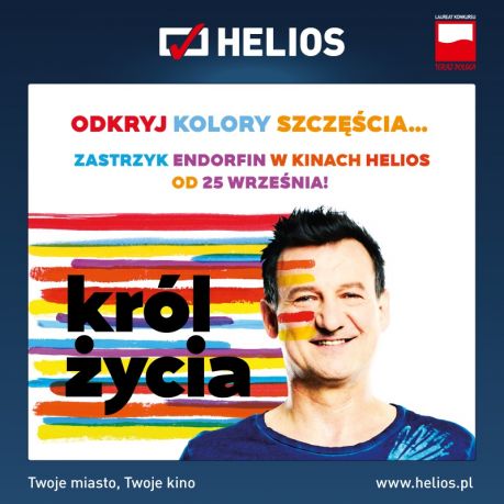 Król życia w kinach Helios - plakat