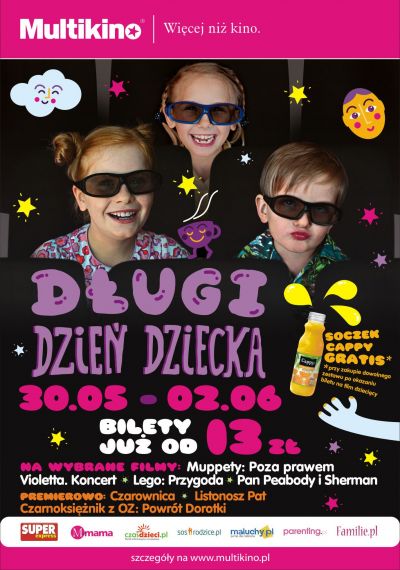 Czterodniowy Dzień Dziecka w Multikinie!