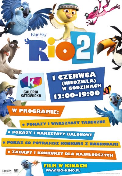 Zapraszamy na świętowanie Dnia Dziecka z filmem RIO 2