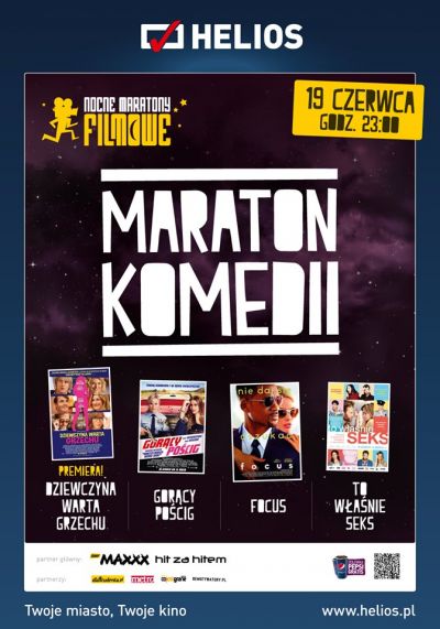 Maraton Komedii w kinach Helios - plakat